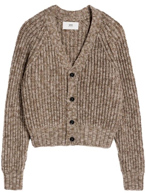 Wool Cardigan AMI PARIS | UKC056KN00512008